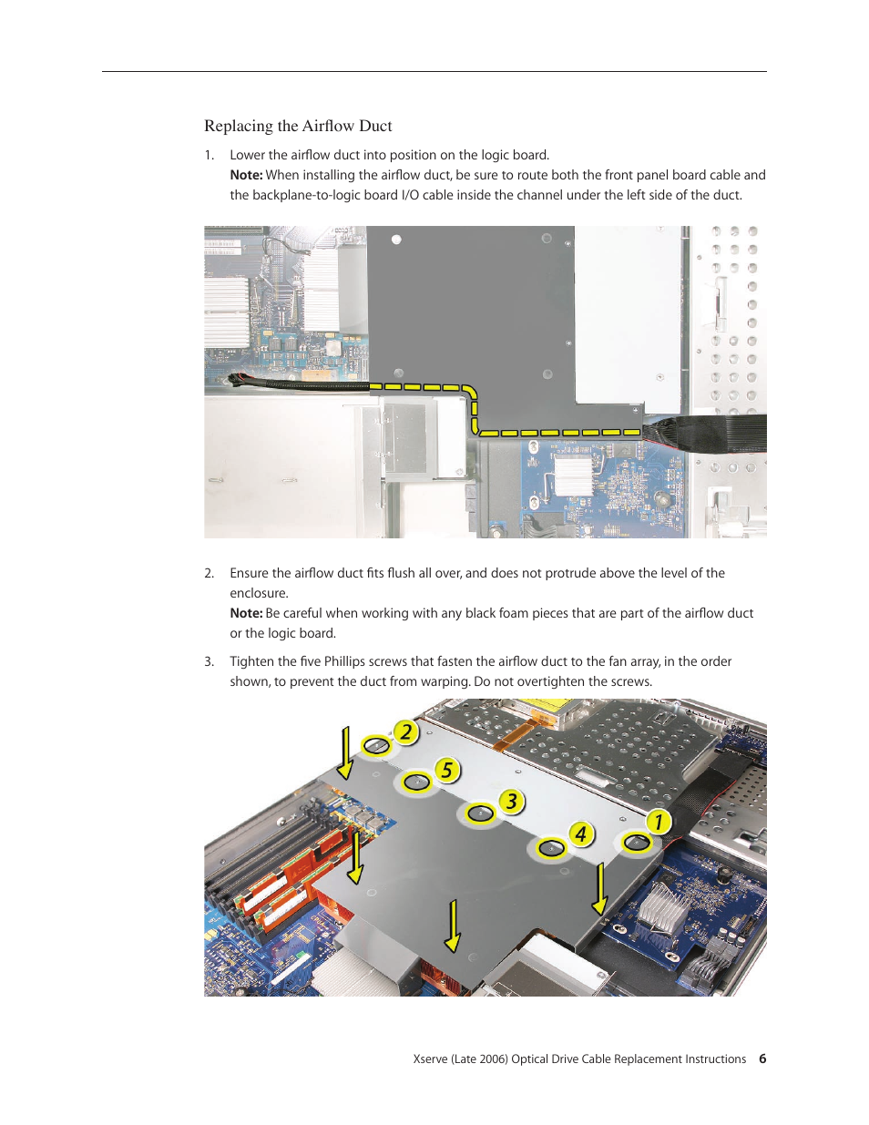 Apple Xserve Intel (Late 2006) DIY Procedure for Optical Drive Cable User Manual | Page 6 / 7