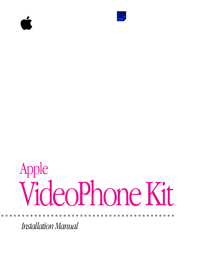 Videophone kit | Apple Video Phone Kit User Manual | Page 21 / 22