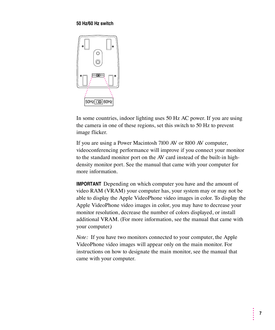 Apple Video Phone Kit User Manual | Page 7 / 22