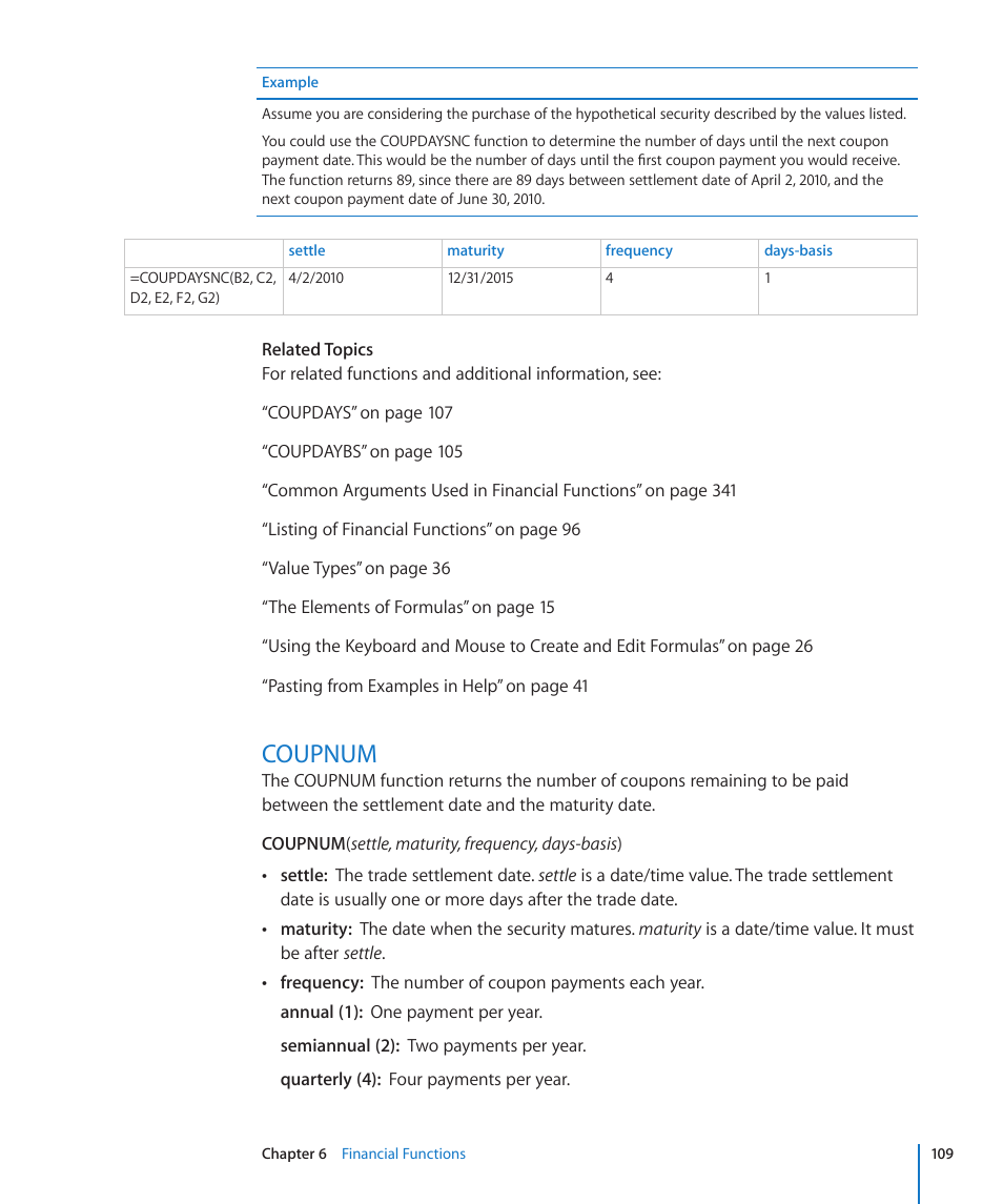 Coupnum, 109 coupnum | Apple iWork '09 User Manual | Page 109 / 372