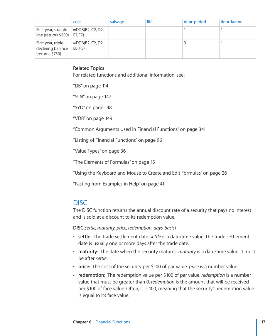 Disc, 117 disc | Apple iWork '09 User Manual | Page 117 / 372