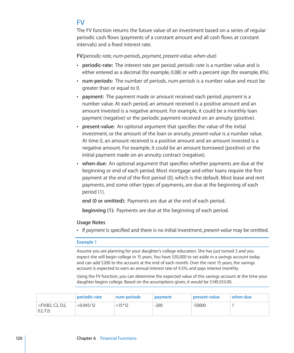 120 fv | Apple iWork '09 User Manual | Page 120 / 372