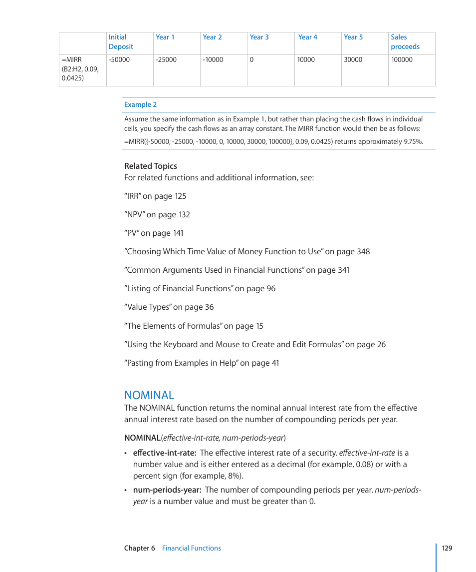 Nominal, 129 nominal | Apple iWork '09 User Manual | Page 129 / 372