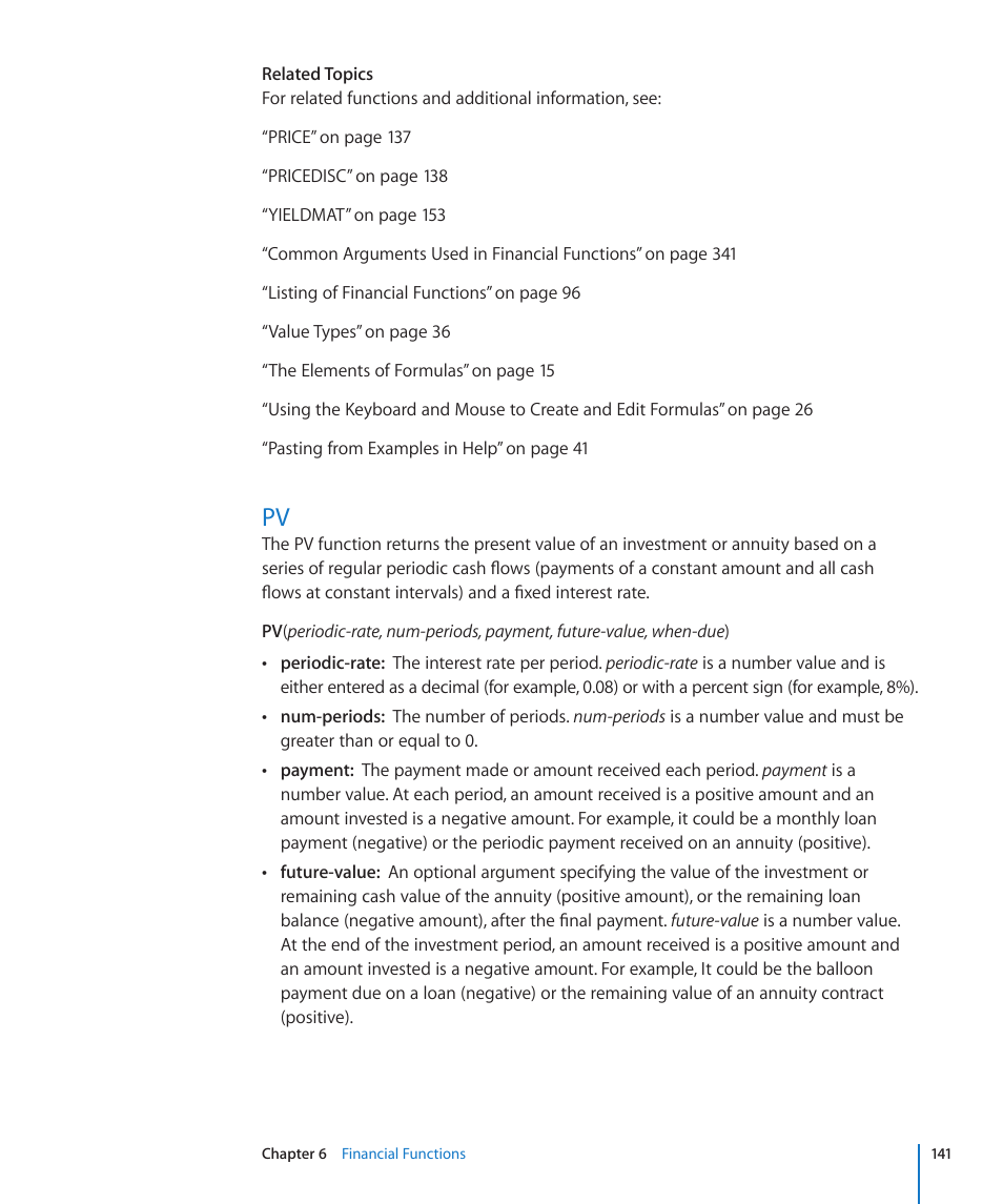141 pv | Apple iWork '09 User Manual | Page 141 / 372