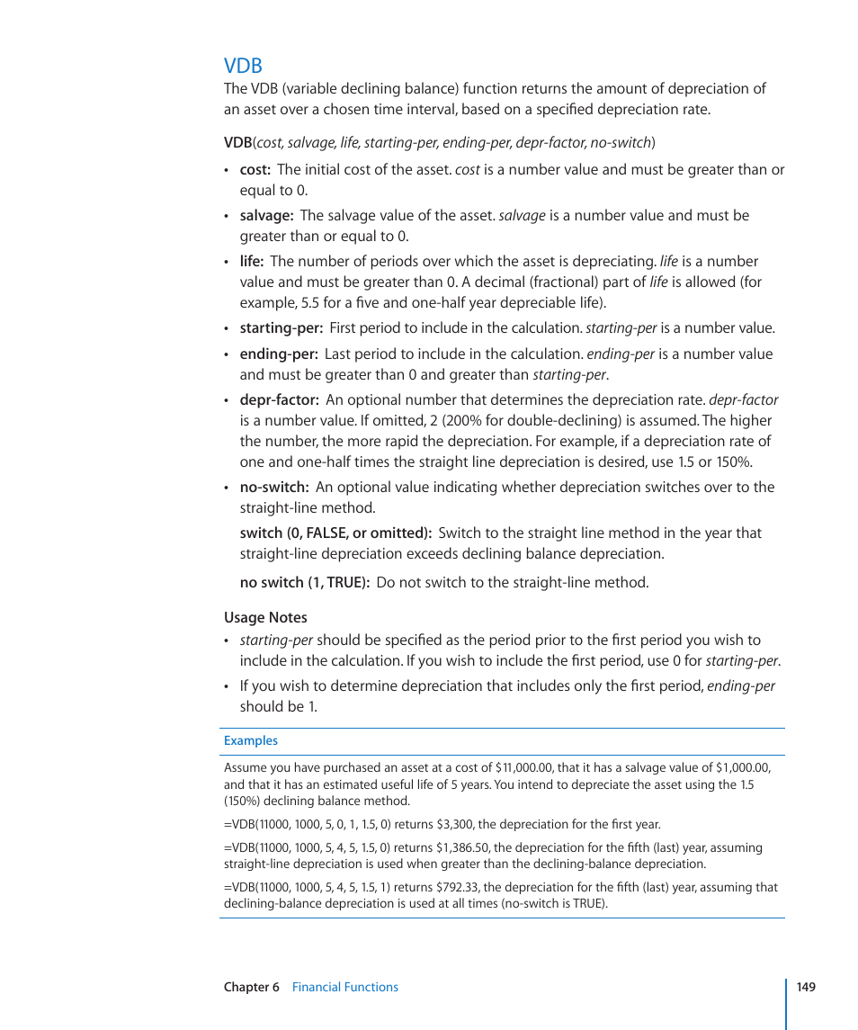 149 vdb | Apple iWork '09 User Manual | Page 149 / 372