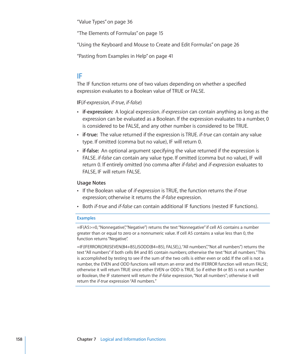 158 if | Apple iWork '09 User Manual | Page 158 / 372