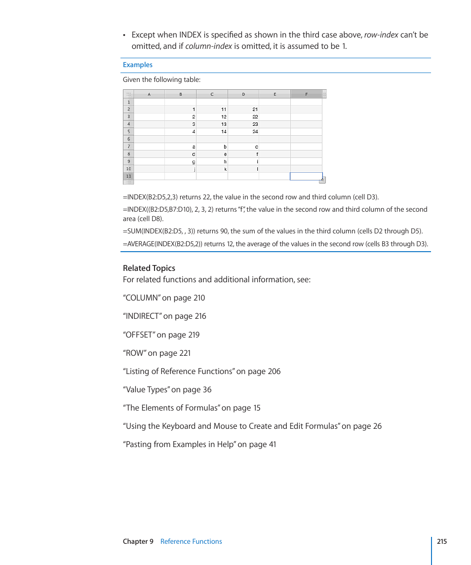 Apple iWork '09 User Manual | Page 215 / 372