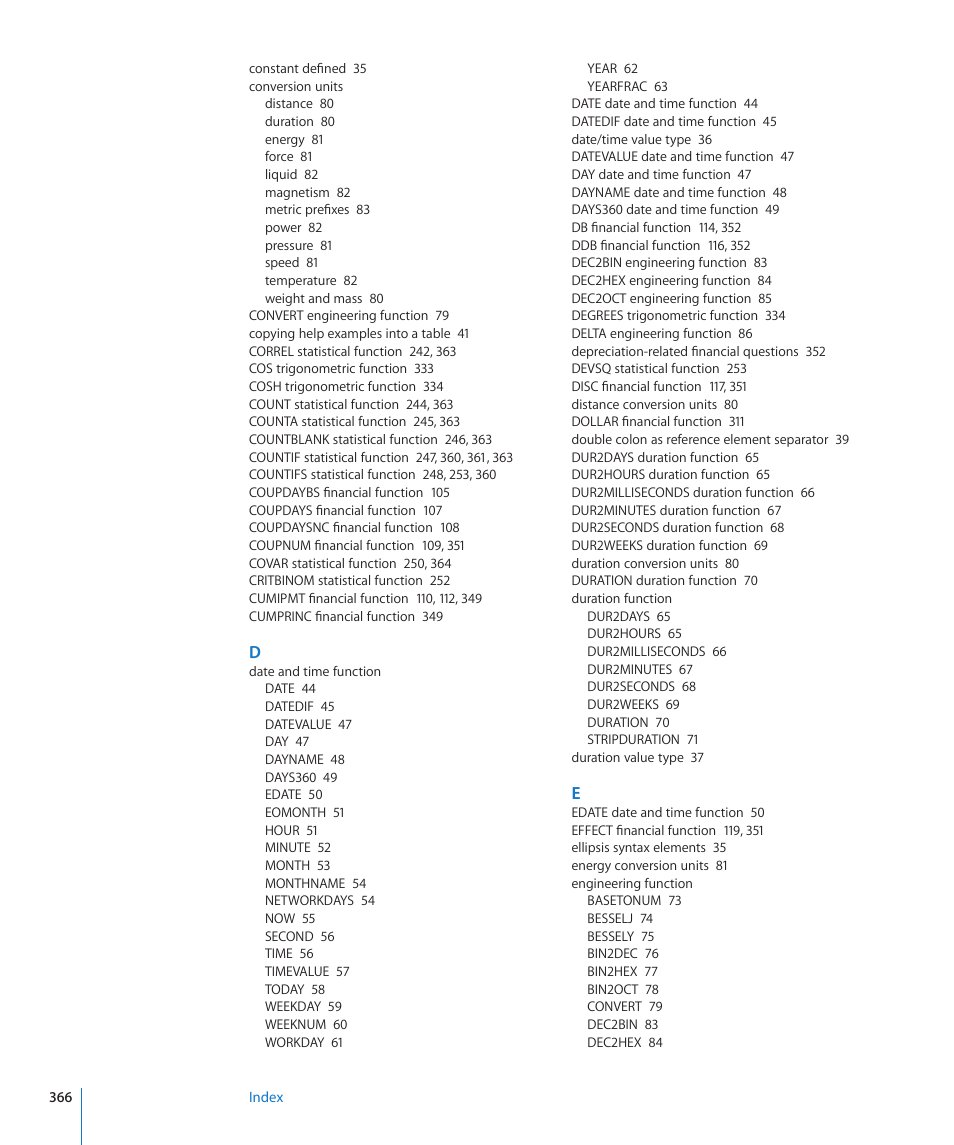 Apple iWork '09 User Manual | Page 366 / 372