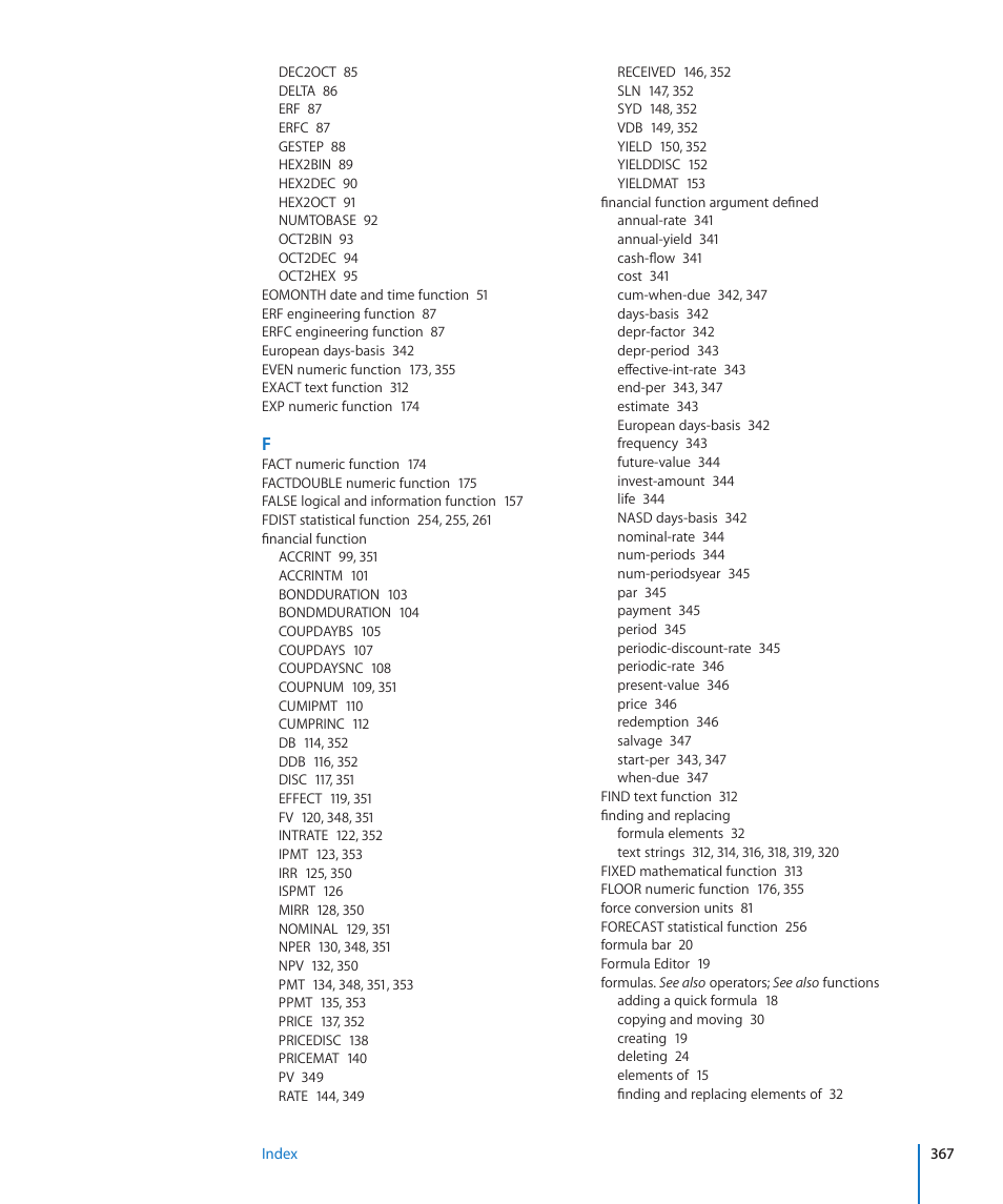 Apple iWork '09 User Manual | Page 367 / 372