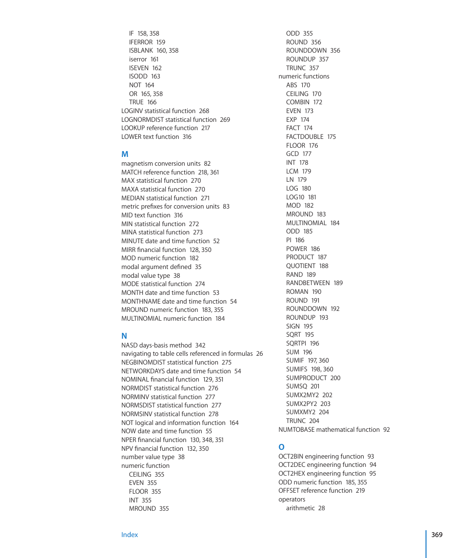 Apple iWork '09 User Manual | Page 369 / 372