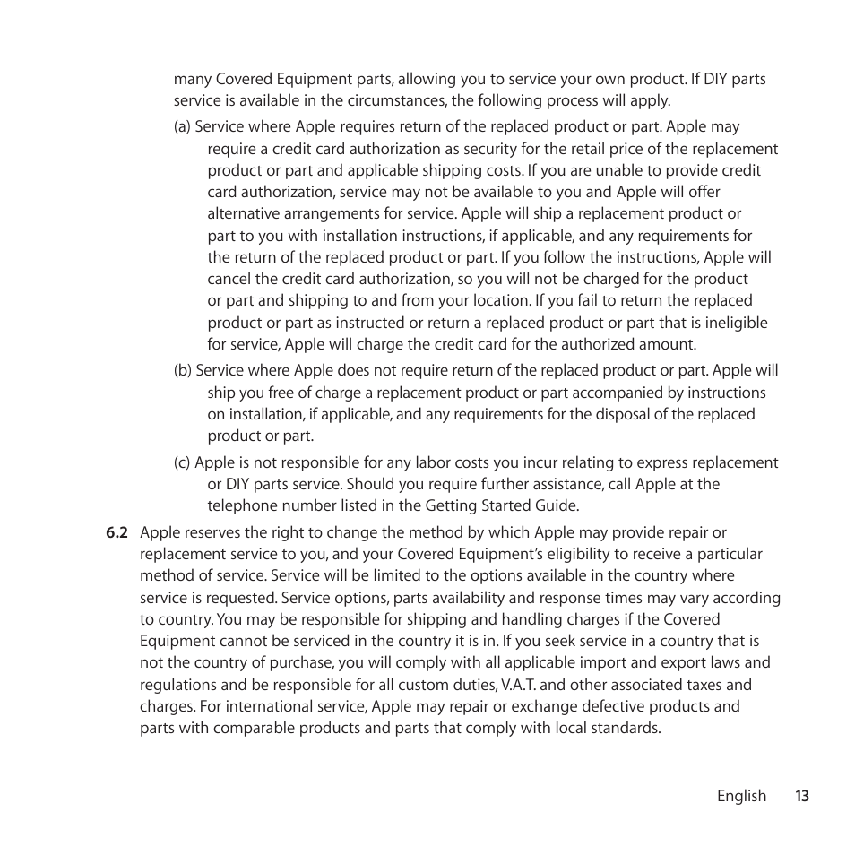 Apple AppleCare Protection Plan for iPad User Manual | Page 13 / 100