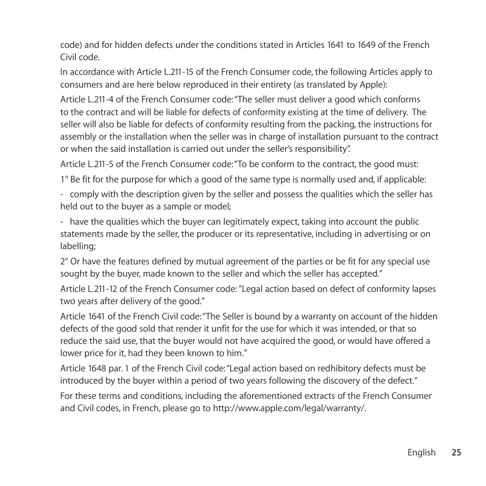 Apple AppleCare Protection Plan for iPad User Manual | Page 25 / 100