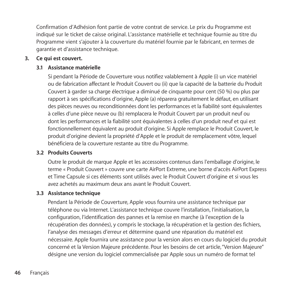 Apple AppleCare Protection Plan for iPad User Manual | Page 46 / 100