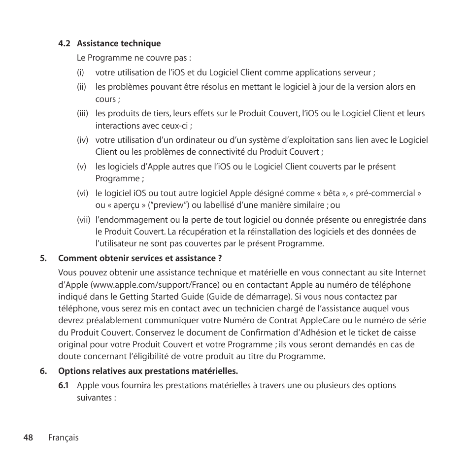 Apple AppleCare Protection Plan for iPad User Manual | Page 48 / 100