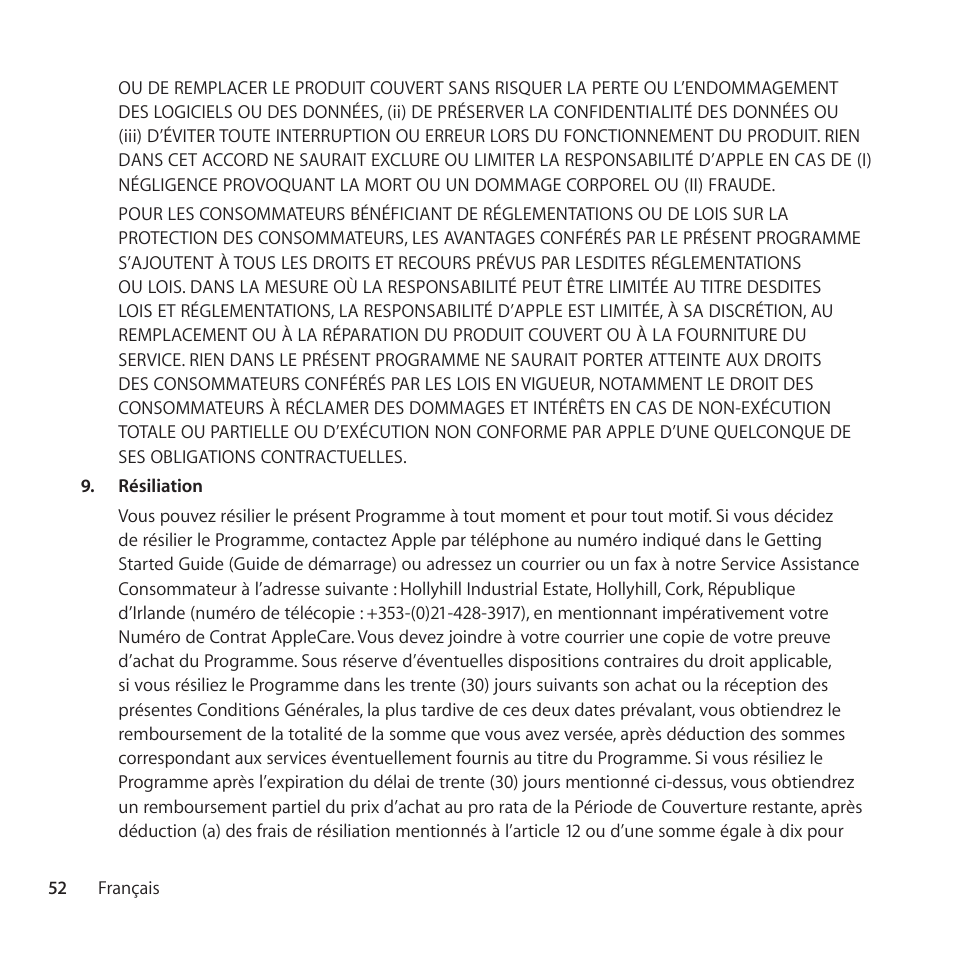 Apple AppleCare Protection Plan for iPad User Manual | Page 52 / 100