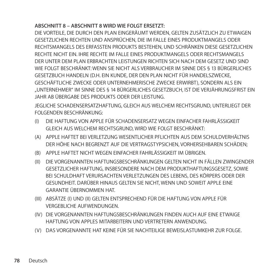 Apple AppleCare Protection Plan for iPad User Manual | Page 78 / 100