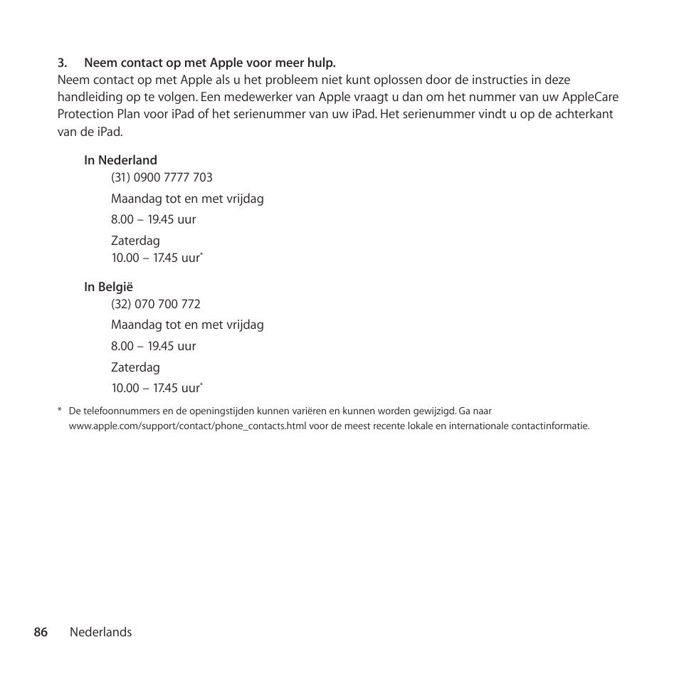 Apple AppleCare Protection Plan for iPad User Manual | Page 86 / 100