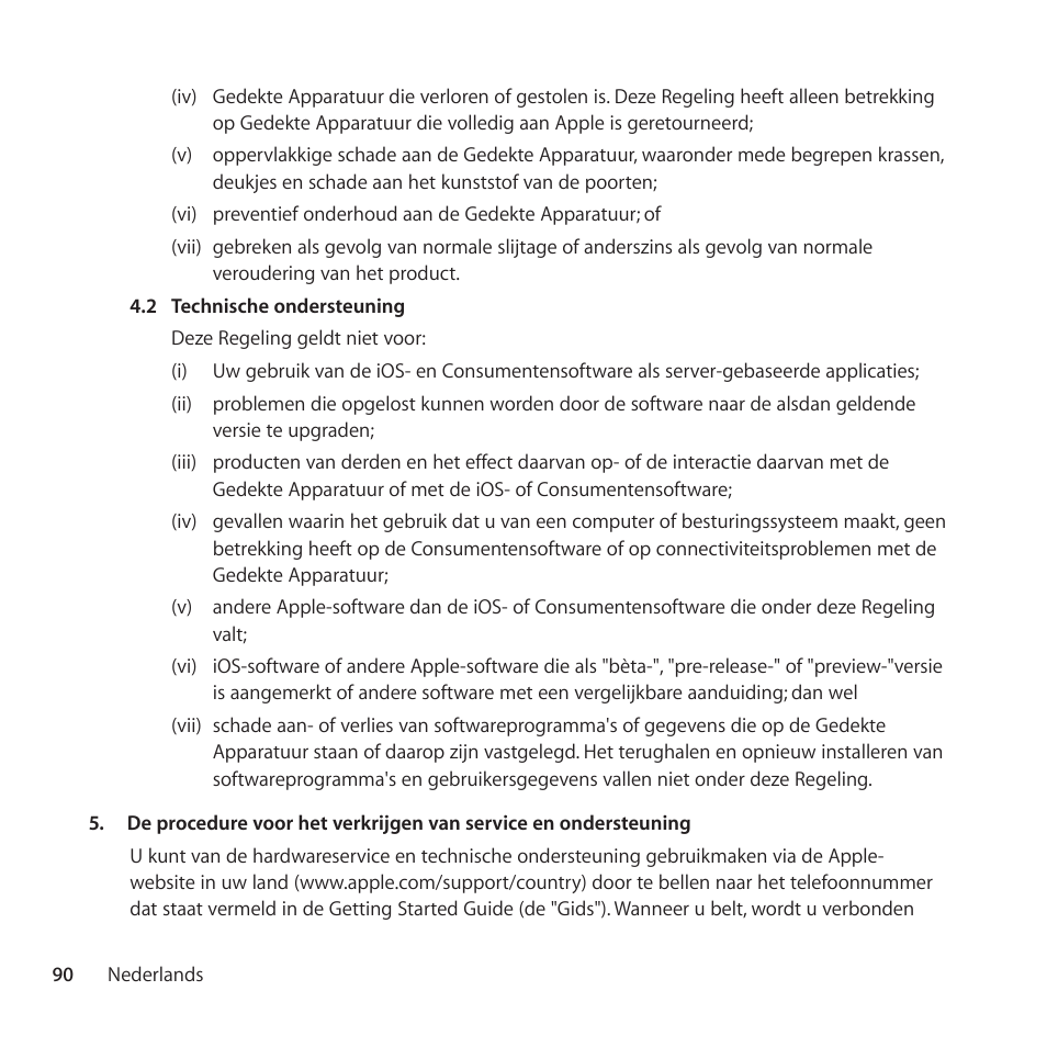 Apple AppleCare Protection Plan for iPad User Manual | Page 90 / 100