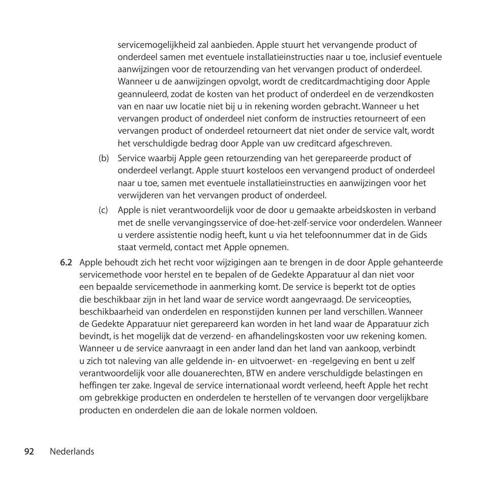 Apple AppleCare Protection Plan for iPad User Manual | Page 92 / 100