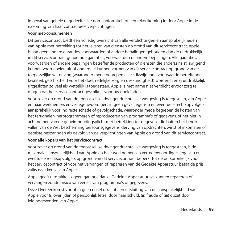 Apple AppleCare Protection Plan for iPad User Manual | Page 99 / 100