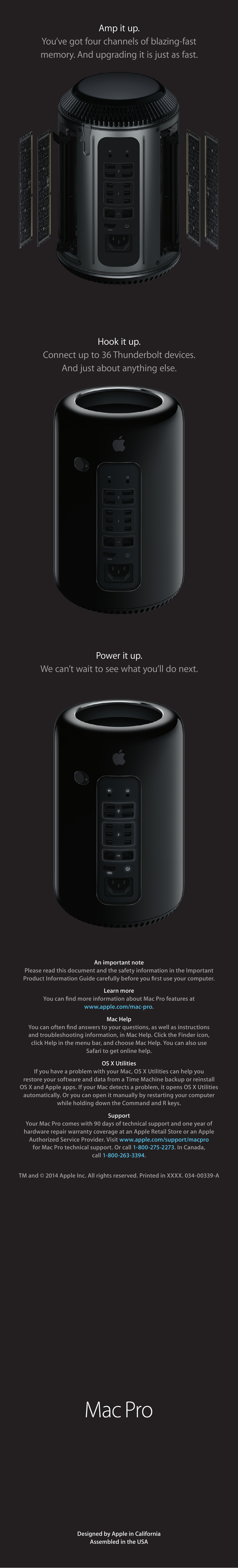 Apple Mac Pro (Late 2013) User Manual | Page 2 / 2