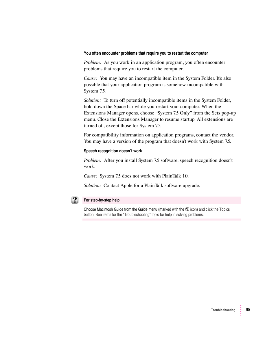 Apple Macintosh System 7.5 User Manual | Page 89 / 114