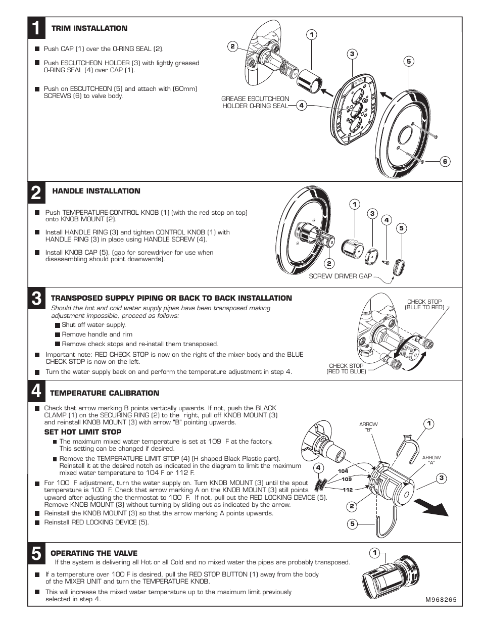 American Standard CERATHERM T050120 User Manual | Page 2 / 2