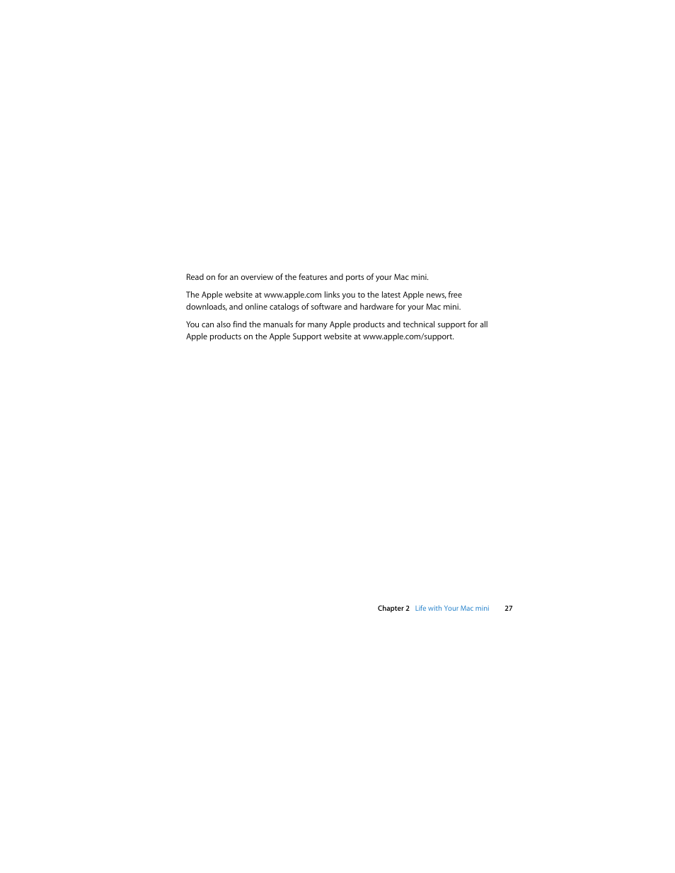 Apple Mac mini (Late 2009) User Manual | Page 27 / 76