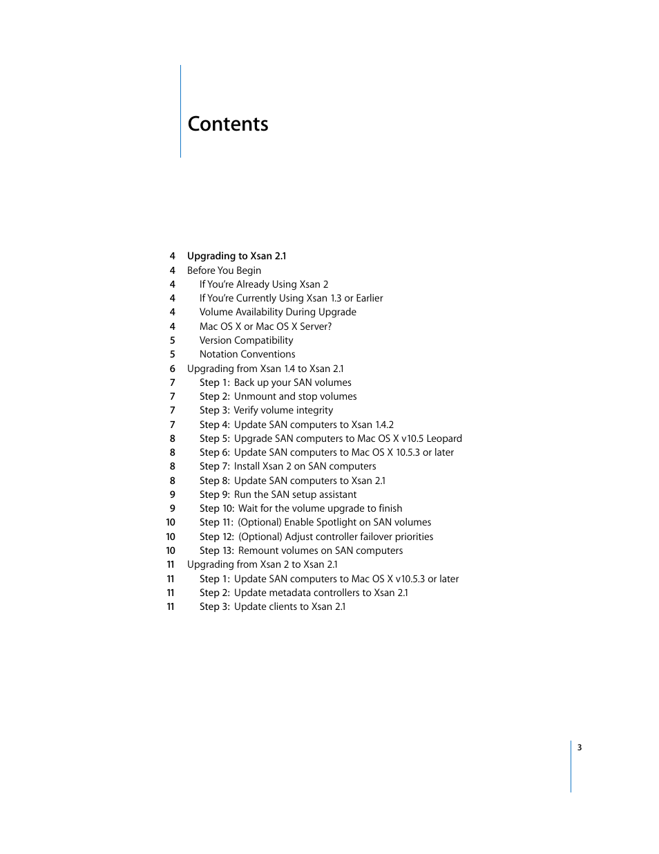 Apple Xsan 2 (Second Edition) User Manual | Page 3 / 11