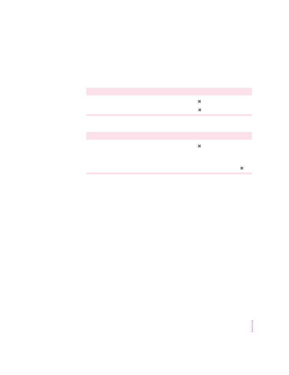 Special key combinations | Apple Power Macintosh 9500 Series User Manual | Page 153 / 166