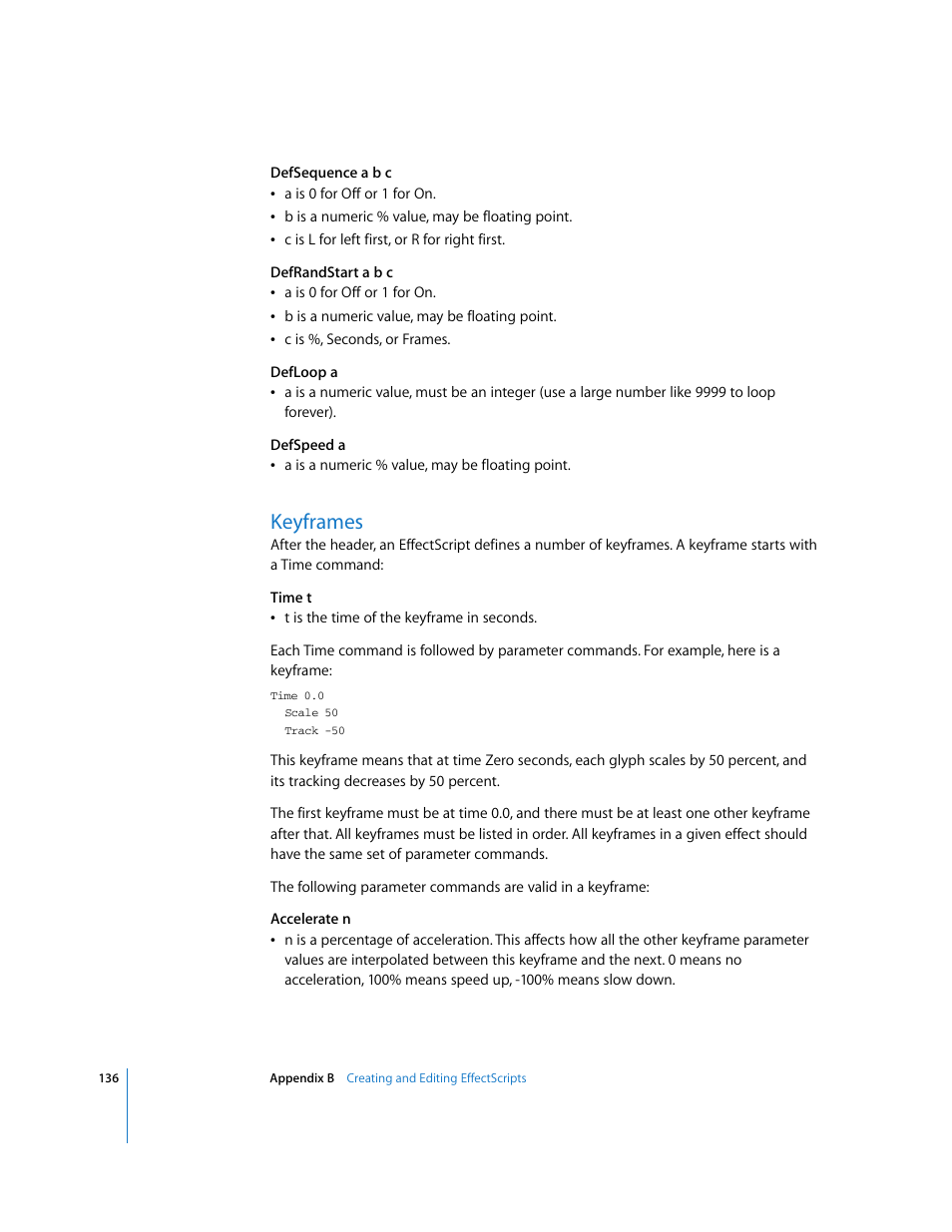 Keyframes | Apple LiveType 2 User Manual | Page 136 / 157