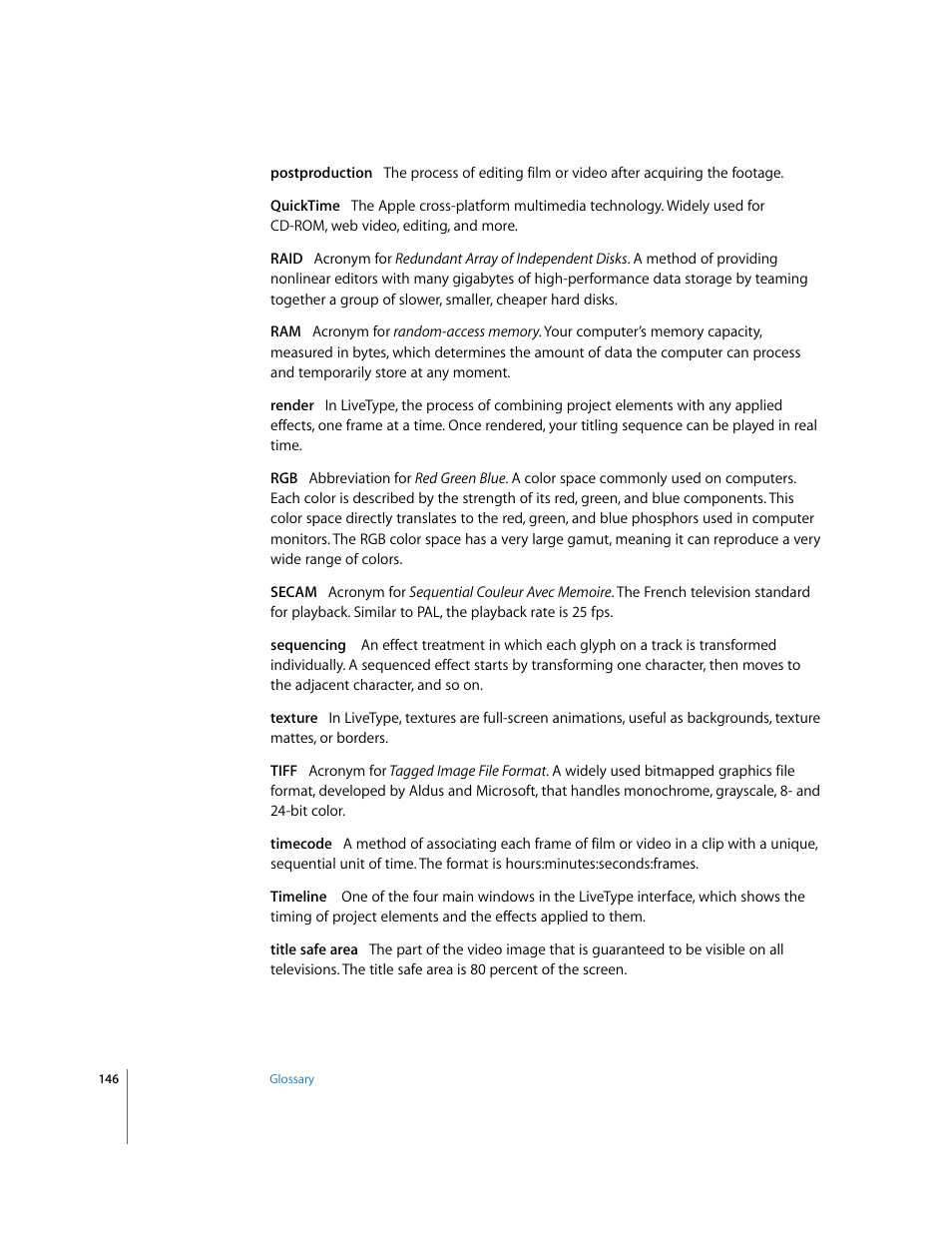 Apple LiveType 2 User Manual | Page 146 / 157