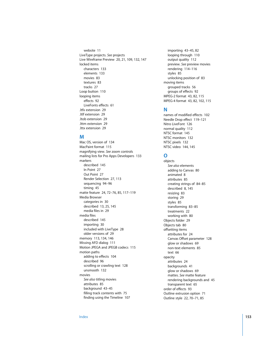 Apple LiveType 2 User Manual | Page 153 / 157