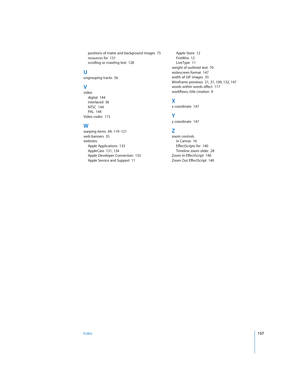 Apple LiveType 2 User Manual | Page 157 / 157