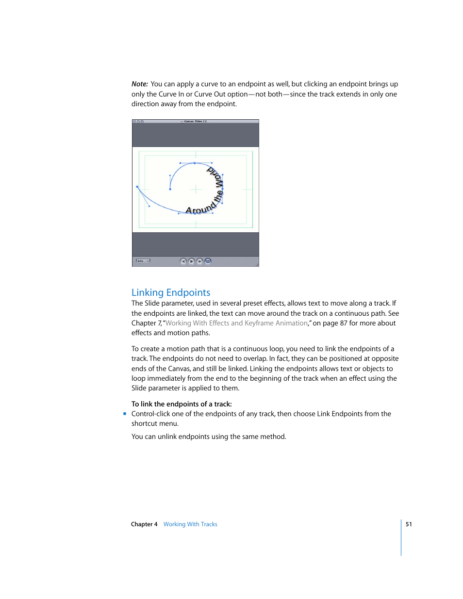 Linking endpoints | Apple LiveType 2 User Manual | Page 51 / 157