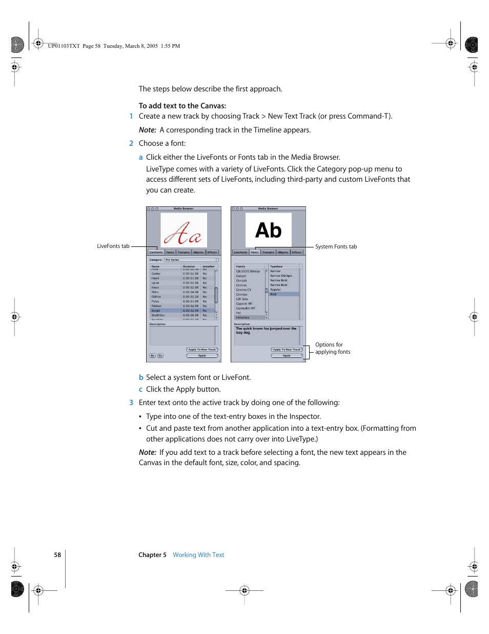 Apple LiveType 2 User Manual | Page 58 / 157