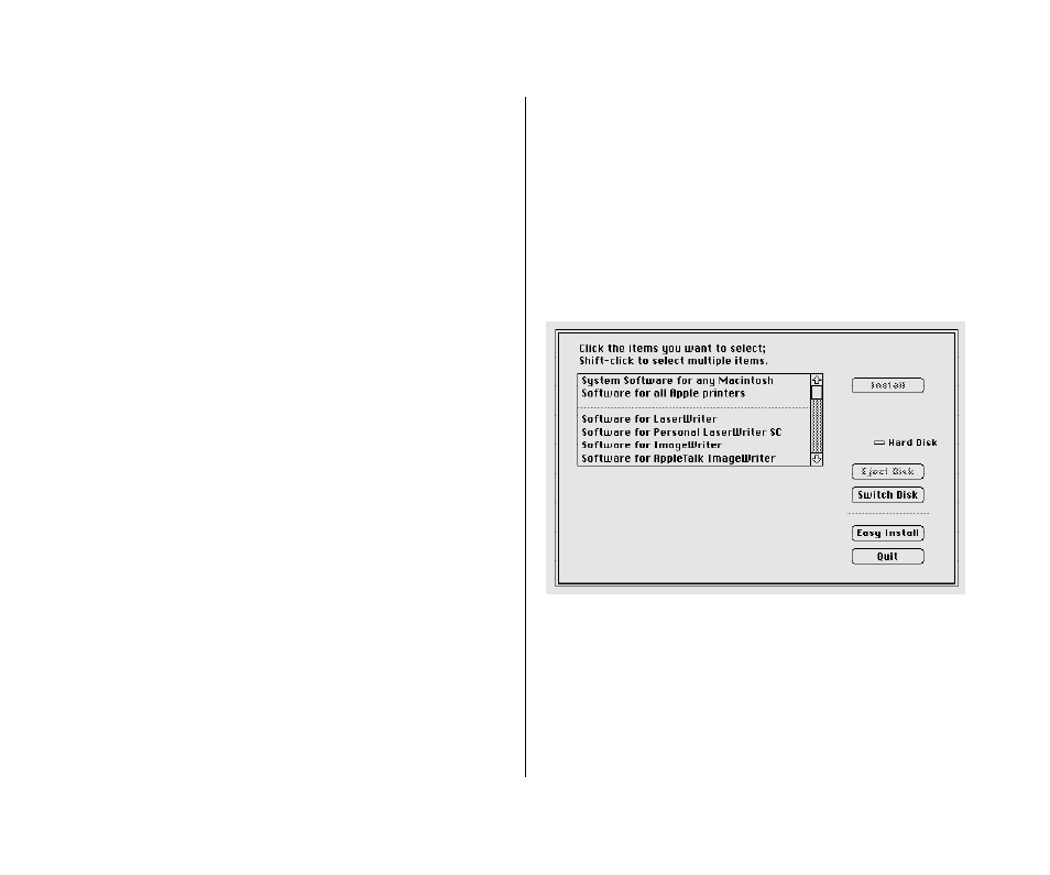 Installing customized system software 90, Installing customized system software | Apple Macintosh PowerBook 145 User Manual | Page 106 / 304