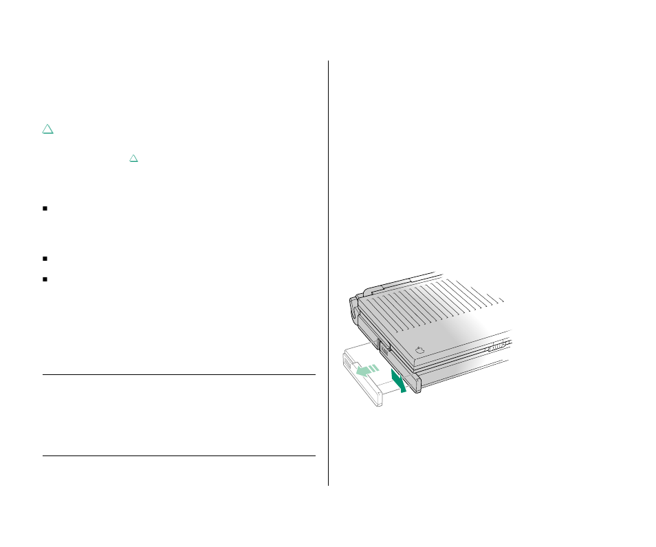 Removing or replacing the battery 106, Removing or replacing the battery | Apple Macintosh PowerBook 145 User Manual | Page 122 / 304