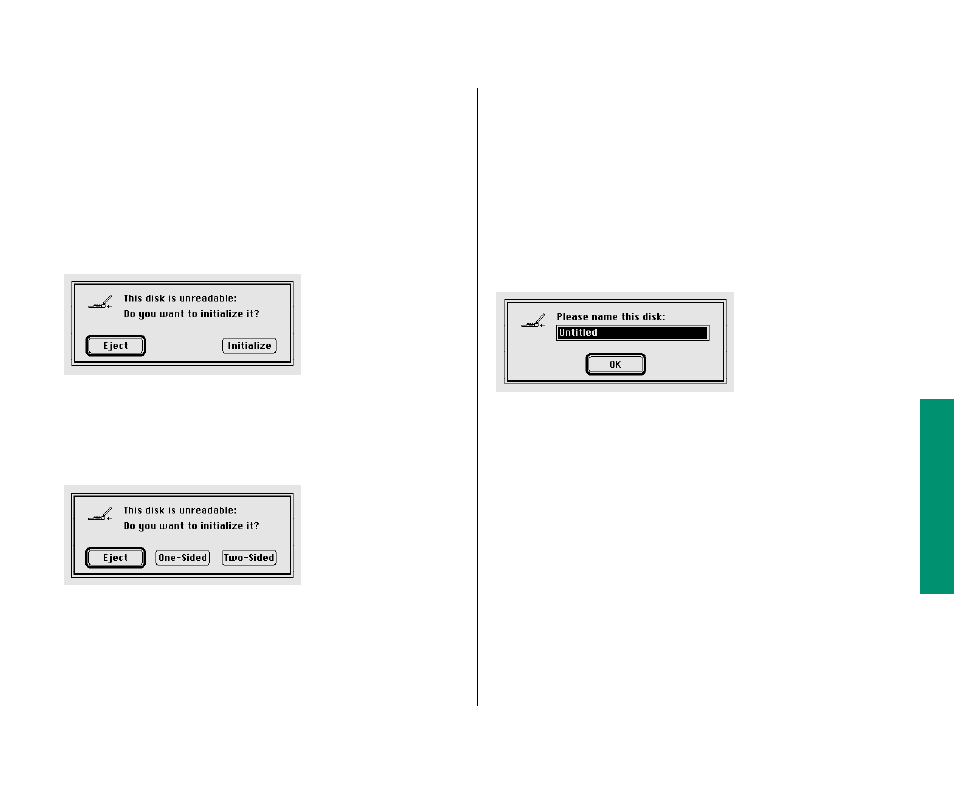 Initializing a floppy disk 115, Initializing a floppy disk | Apple Macintosh PowerBook 145 User Manual | Page 131 / 304