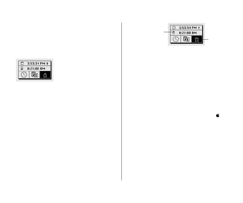 Turning the alarm off 144, Changing time and date formats 144, Changing time and date formats | Turning the alarm off | Apple Macintosh PowerBook 145 User Manual | Page 160 / 304