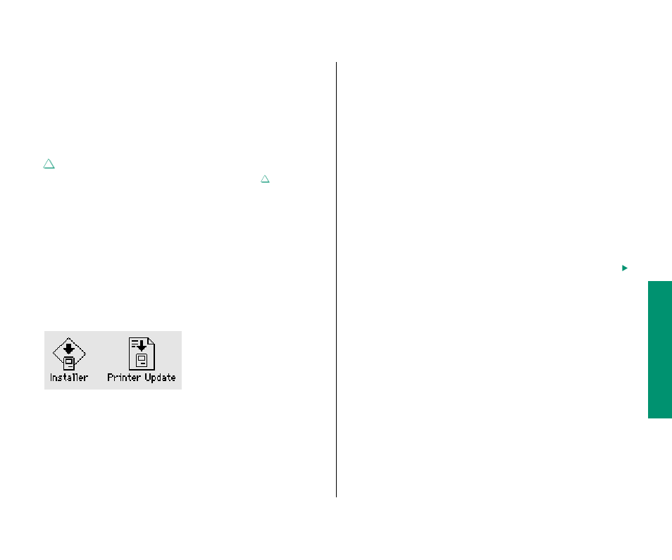 Updating printer software on networked computers | Apple Macintosh PowerBook 145 User Manual | Page 187 / 304