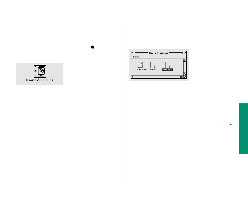 Naming a registered user 197, Naming a registered user | Apple Macintosh PowerBook 145 User Manual | Page 213 / 304