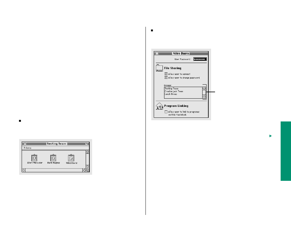 Seeing who’s in a group 199, Seeing who’s in a group | Apple Macintosh PowerBook 145 User Manual | Page 215 / 304