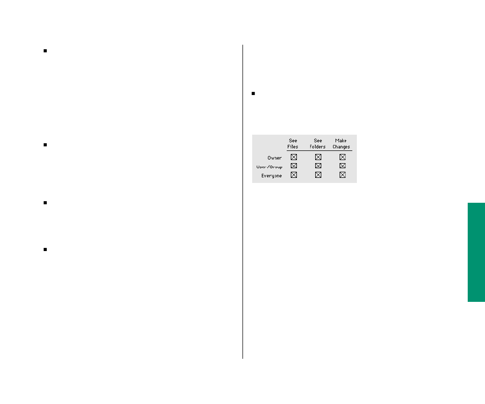 Access privilege strategies 209, Access privilege strategies | Apple Macintosh PowerBook 145 User Manual | Page 225 / 304