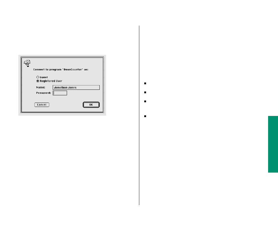 Disconnecting a program link 213, Allowing other people to link to your programs 213, Disconnecting a program link | Allowing other people to link to your programs | Apple Macintosh PowerBook 145 User Manual | Page 229 / 304