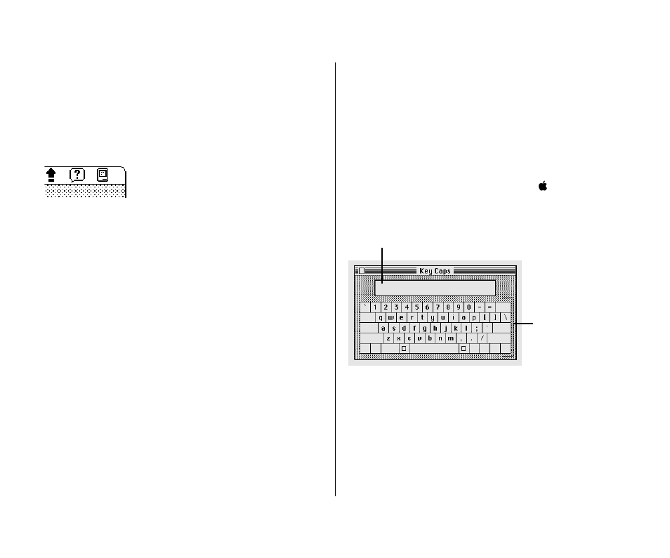 Using caps lock 254, Typing special characters and symbols 254, Using caps lock | Typing special characters and symbols | Apple Macintosh PowerBook 145 User Manual | Page 270 / 304