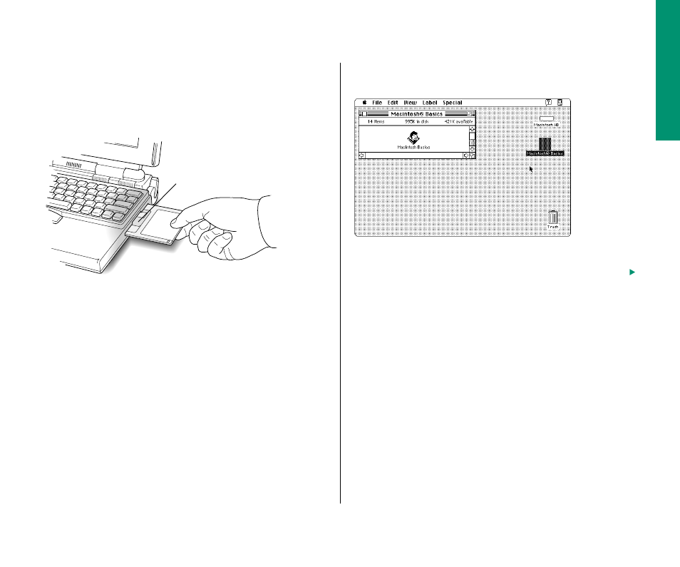 Starting the tour from a floppy disk 15, Starting the tour from a floppy disk | Apple Macintosh PowerBook 145 User Manual | Page 31 / 304