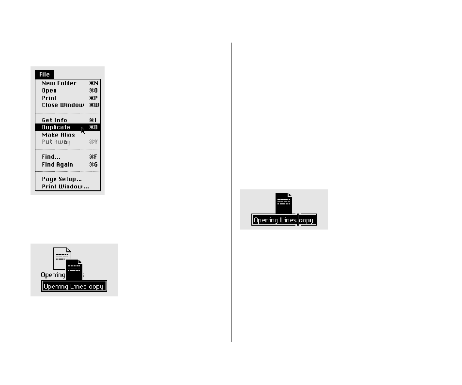 Change the name of an icon 66, Change the name of an icon | Apple Macintosh PowerBook 145 User Manual | Page 82 / 304