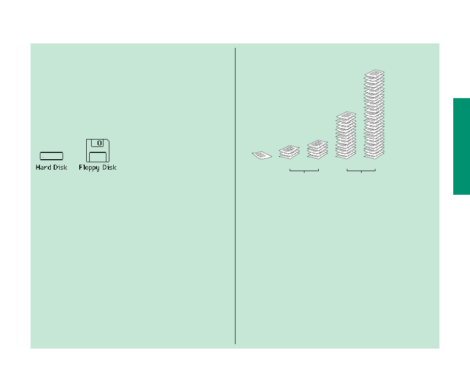 Floppy disks and hard disks 71, Floppy disks and hard disks | Apple Macintosh PowerBook 145 User Manual | Page 87 / 304