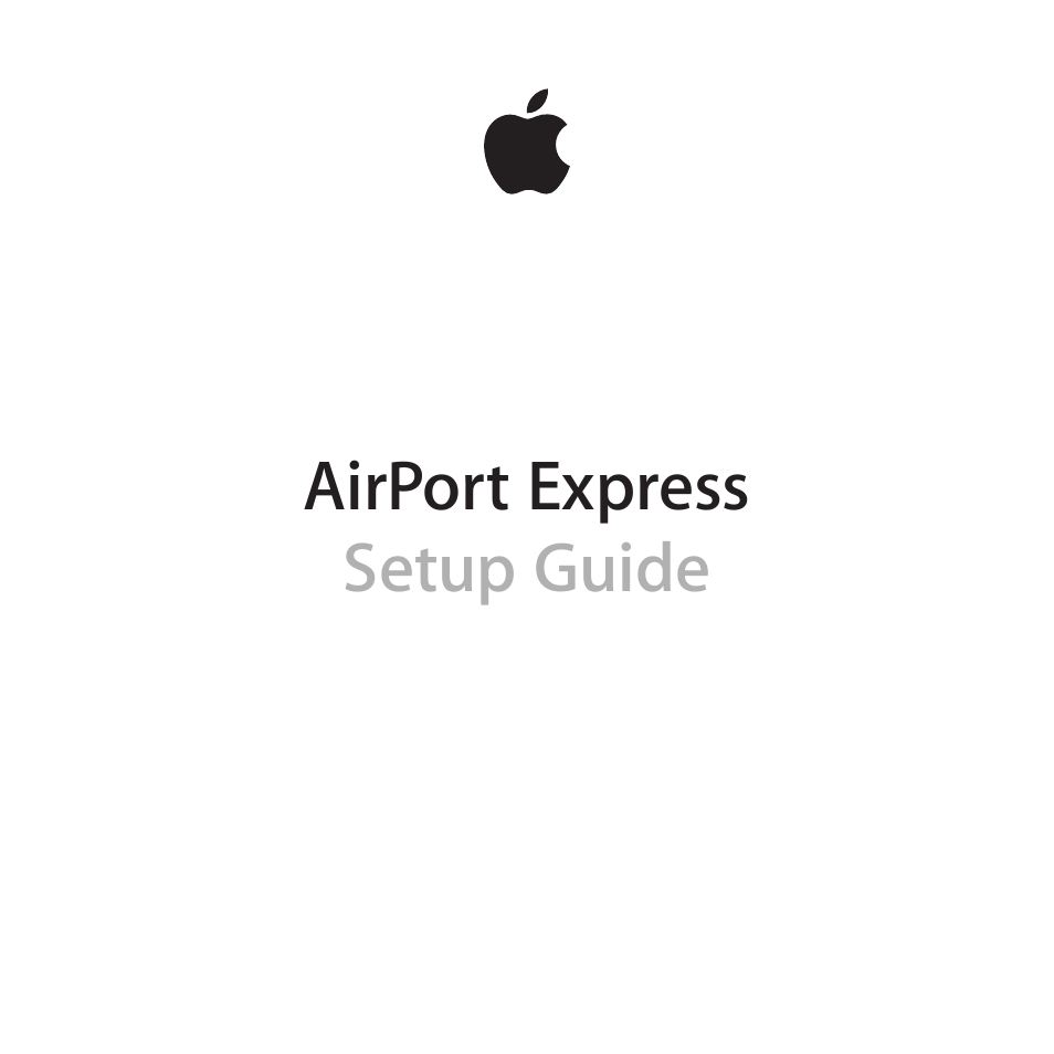 Apple AirPort Express 802.11n (2nd Generation) User Manual | 32 pages